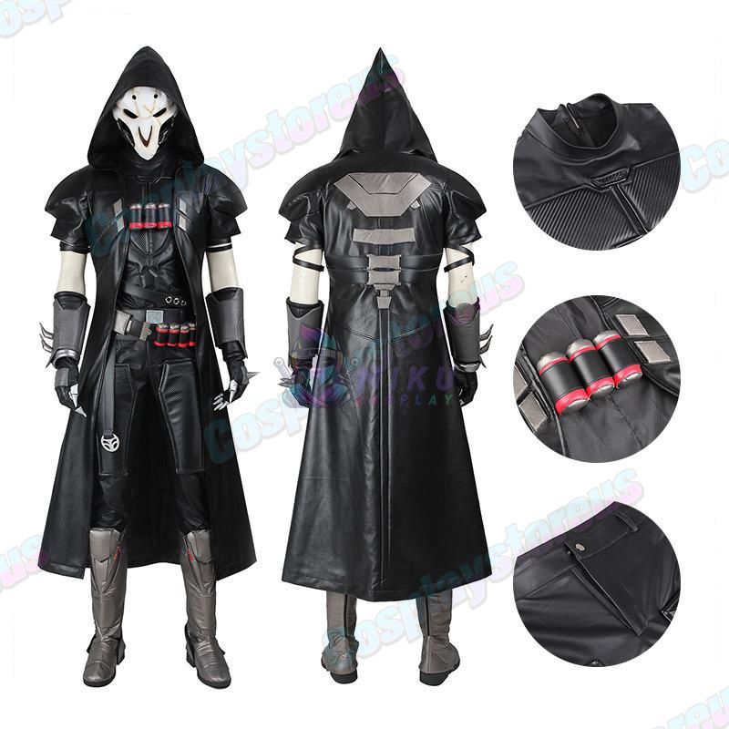 Overwatch Reaper Gabriel Reyes Cosplay Costume