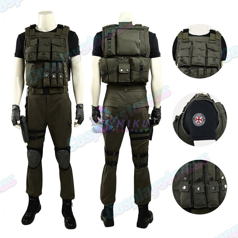 Resident Evil Carlos Cosplay Costumes