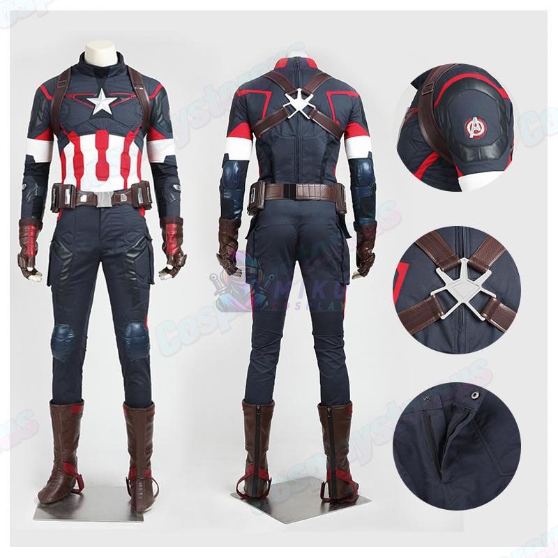 Age of Ultron Captain America Cosplay Costume