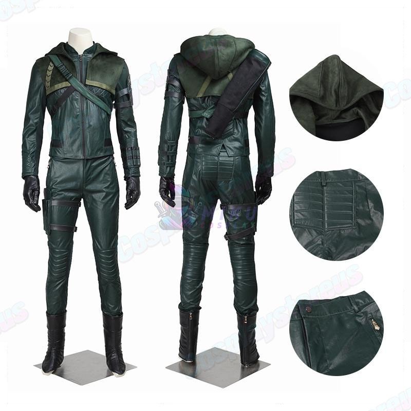 Green Arrow Season 3 Oliver Green Arrow Cosplay Costume