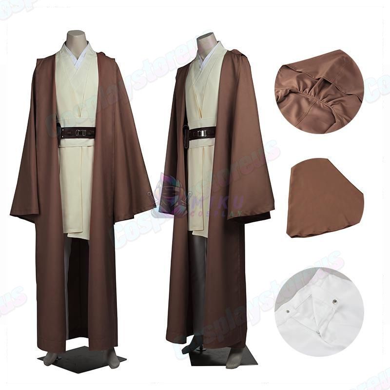 Star Wars Jedi Knight Obi-Wan Kenobi Robe Cosplay Costume