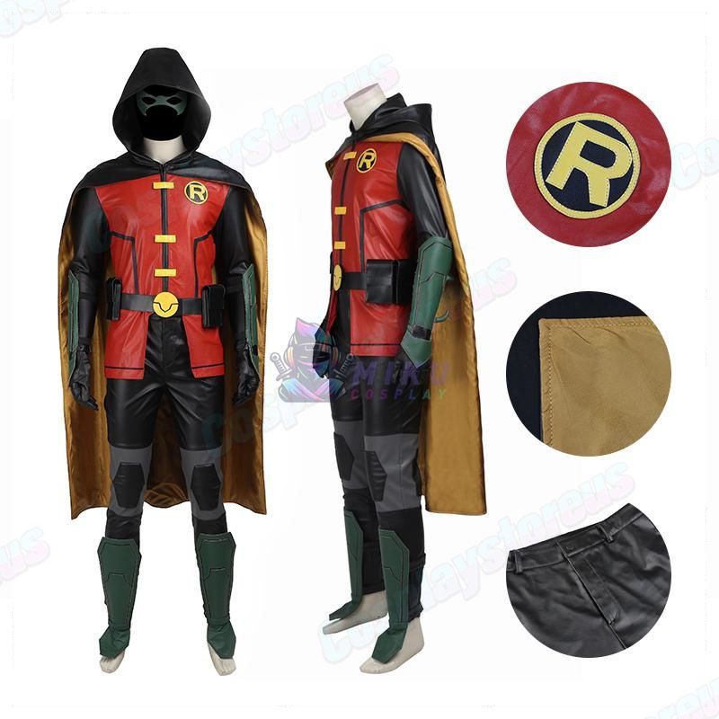 Robin Cosplay Costume Justice League VS Teen Titans