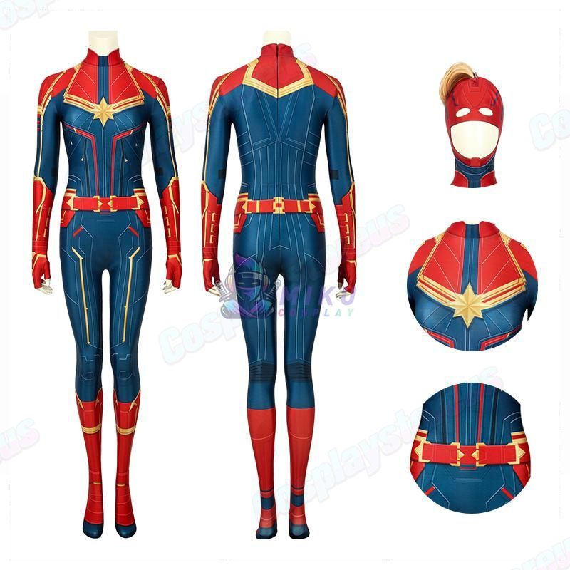 Captain Marvel Halloween Costume for Female