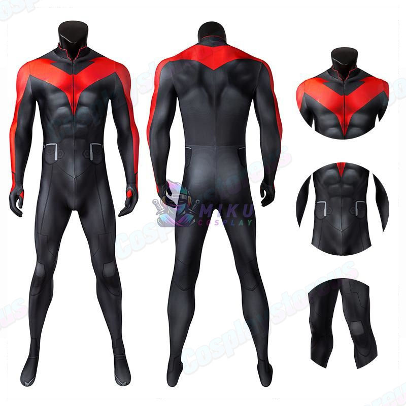 Teen Titans Nightwing Costume Spandex Jumpsuit