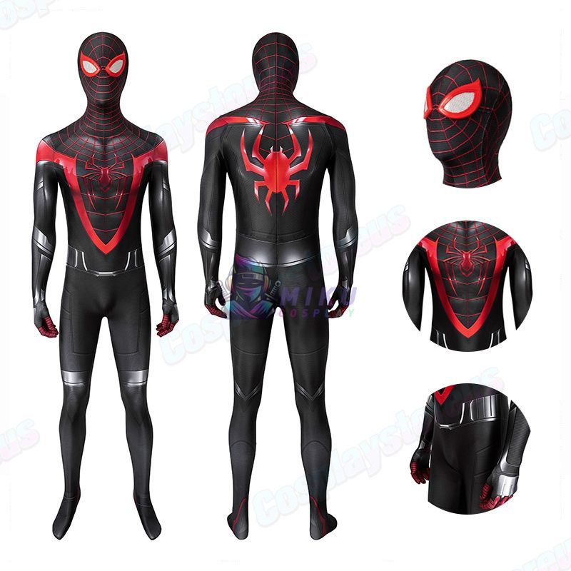 PS5 Miles Morales Spiderman Costume Adult