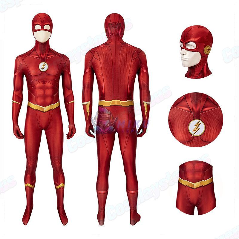 The Flash S5 Flash Cosplay Costume Jumpsuit