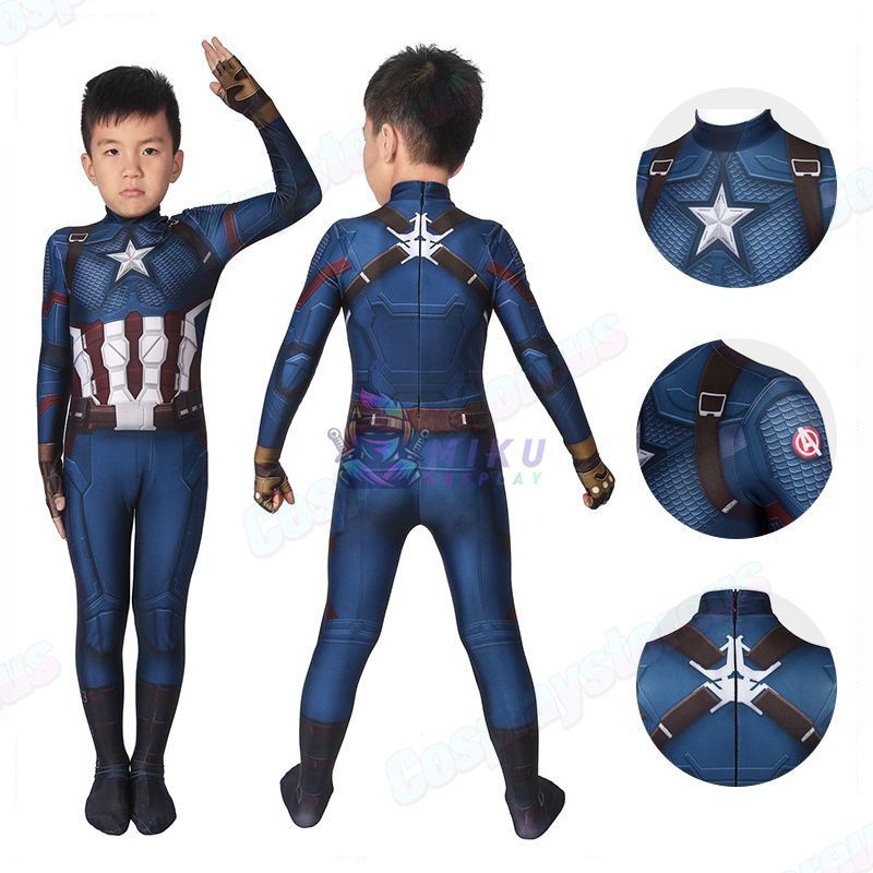 Captain America Age of Ultron Cosplay Costume for Kids