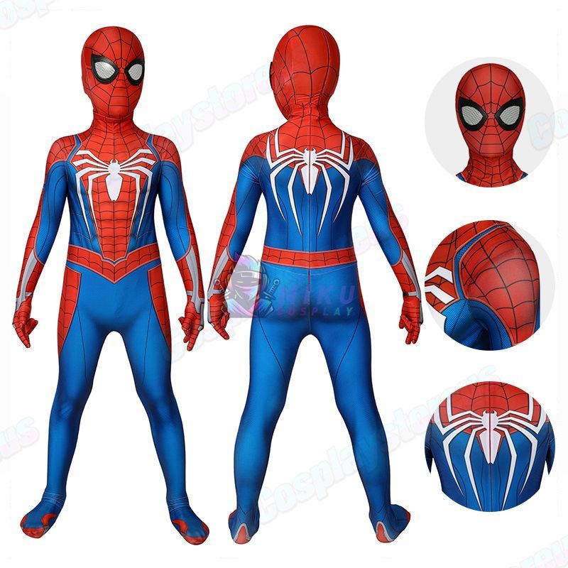 PS4 Game Classic Spiderman Costume for Kids