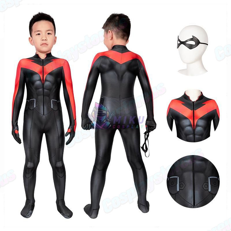 Teen Titans: The Judas Contract Kids Nightwing Cosplay Costume