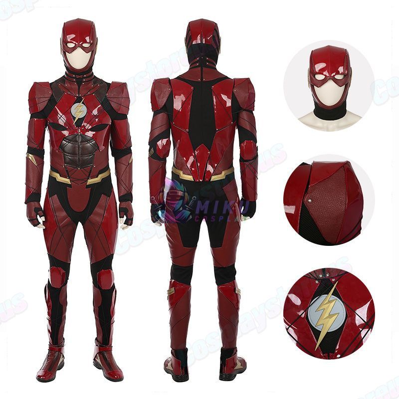Justice League Flash Cosplay Costume for Adults
